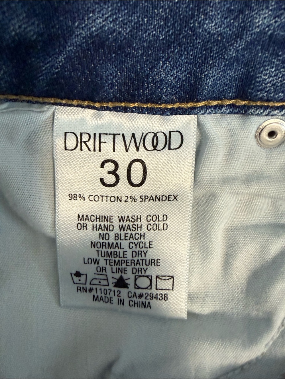 DRIFTWOOD Women's Lulu Cut Off Jean Shorts with Embroidery- Size 30 - Picture 5 of 7